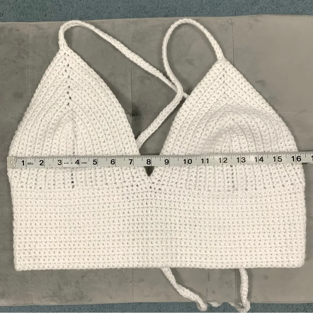 Handmade Crochet Crop Top - Picture 7 of 7
